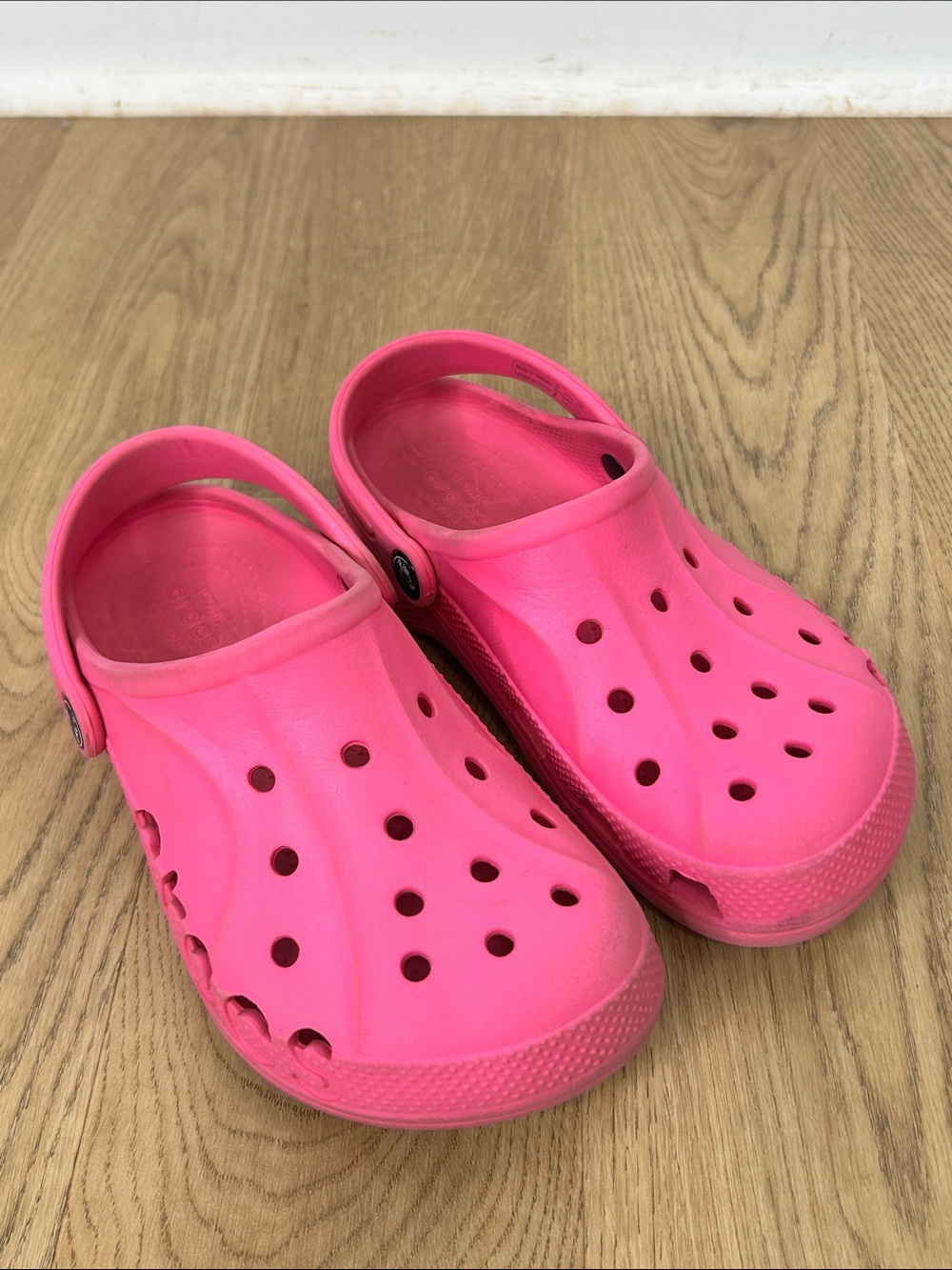 CROCS Kids Baya Hot Pink Slip-On Clog Size 3